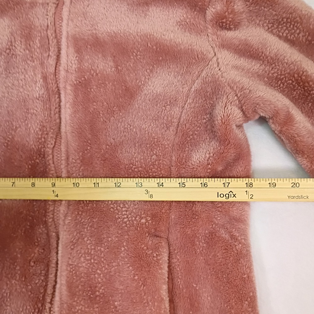 32 Degrees Heat Womens Dusty Rose Pink Plush Faux Fur Fleece Full Zip Jacket S - Picture 7 of 10